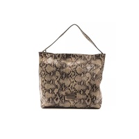 Pompei Donatella Women's Elegant Python Print Leather Shoulder Bag - One Size