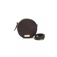 Pompei Donatella Women's Elegant Small Oval Leather Crossbody - One Size