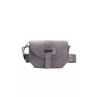 Pompei Donatella Women's Elegant Crocodile-Print Leather Crossbody Bag - One Size