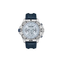 Police Men's Blue Leather Leather Watch - One Size