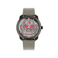 Police Men's Gray Leather Watch - One Size