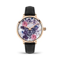 Police Women's Black Leather Watch - One Size
