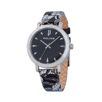 Police Women's Black Leather Watch - One Size