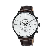 Pulsar Men's Brown Leather Watch - One Size
