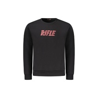 Rifle Men's Black Cotton Sweater - XL