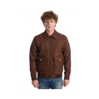 Roberto Pepe Luxury Men's Brown Viscose Jacket - 48 IT