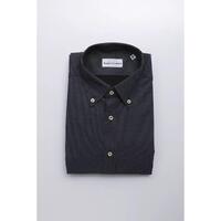 Robert Friedman Men's Black Cotton Shirt - XL