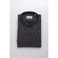Robert Friedman Men&#39;s Black Cotton Shirt - L