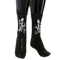 Embellished Stretch Mid Calf Stockings by Dolce &amp; Gabbana M Women