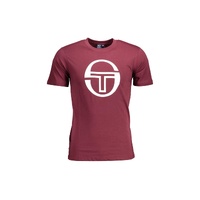 Sergio Tacchini Men's Purple Cotton T-Shirt - XL