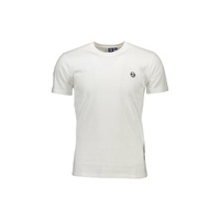 Sergio Tacchini Men's White Cotton T-Shirt - XL
