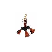 Dolce &amp; Gabbana Women's Multicolor Raffia Leather Clasp Finder Chain Keyring - One Size