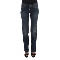 Costume National Women's Blue Cotton Blend Bootcut Jeans - W26 US