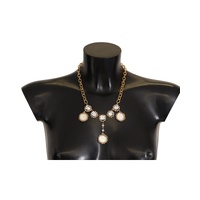 Dolce &amp; Gabbana Women's Gold Clock Statet Crystal Chain Necklace - One Size
