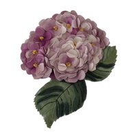 Dolce &amp; Gabbana Women's Elegant Purple Floral Silk Blend Brooch - One Size