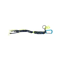 Dolce &amp; Gabbana Men's Multicolor Tape String DG Logo Keychain Polyester Keyring - One Size