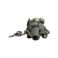 Dolce &amp; Gabbana Men&#39;s Multicolor Camouflage Animal Silhouette Keychain Keyring - One Size