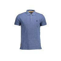 Timberland Men's Blue Cotton Polo Shirt - S
