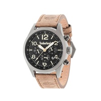 Timberland Men's Black Leather Watch - One Size