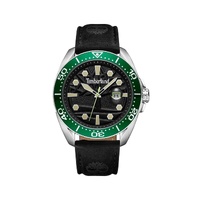Timberland Men's Black Leather Watch - One Size