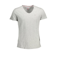 Tommy Hilfiger Men's Gray Polyester  T-Shirt - 2XL