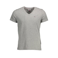 Tommy Hilfiger Men's Gray Cotton  T-Shirt - S