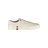 Tommy Hilfiger Men's White Polyester Sneaker - 44 EU