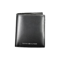 Tommy Hilfiger Men's Black Leather Wallet - One Size
