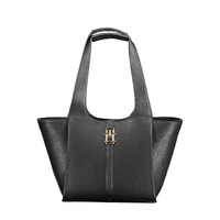 Tommy Hilfiger Women's Chic Black Snap Closure Shoulder Bag - One Size