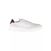 Tommy Hilfiger Men's White Polyester Sneaker - 43 EU