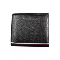 Tommy Hilfiger Men's Black Leather Wallet - One Size