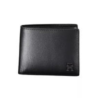 Tommy Hilfiger Men's Black Leather Wallet - One Size