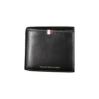 Tommy Hilfiger Men's Black Leather Wallet - One Size
