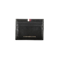 Tommy Hilfiger Men's Black Leather Wallet - One Size