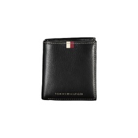 Tommy Hilfiger Men's Black Leather Wallet - One Size