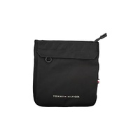Tommy Hilfiger Men's Black Polyester Shoulder Bag - One Size