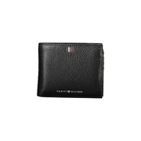 Tommy Hilfiger Men's Black Leather Wallet - One Size