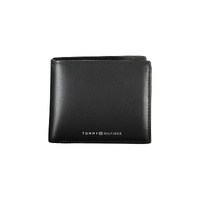 Tommy Hilfiger Men's Black Leather Wallet - One Size