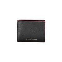 Tommy Hilfiger Men's Black Leather Wallet - One Size