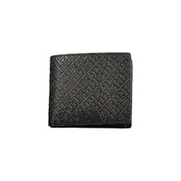 Tommy Hilfiger Men&#39;s Black Leather Wallet - One Size