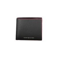 Tommy Hilfiger Men's Black Leather Wallet - One Size