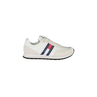 Tommy Hilfiger Men's White Polyester Sneaker - 40 EU