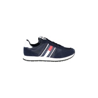 Tommy Hilfiger Men's Blue Polyester Sneaker - 41 EU