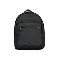 Tommy Hilfiger Men's Black Polyester Backpack - One Size