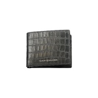 Tommy Hilfiger Men's Black Leather Wallet - One Size