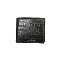 Tommy Hilfiger Men's Black Leather Wallet - One Size