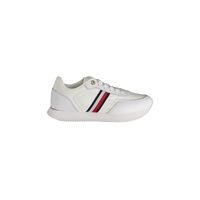 Tommy Hilfiger Women's White Polyester Sneaker - 40 EU