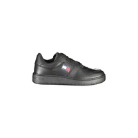Tommy Hilfiger Men's Black Polyester Sneaker - 46 EU