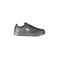 Tommy Hilfiger Men's Black Polyethylene  Sneaker - 40 EU