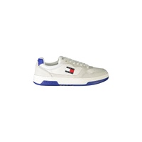 Tommy Hilfiger Men's White Leather  Sneaker - 40 EU